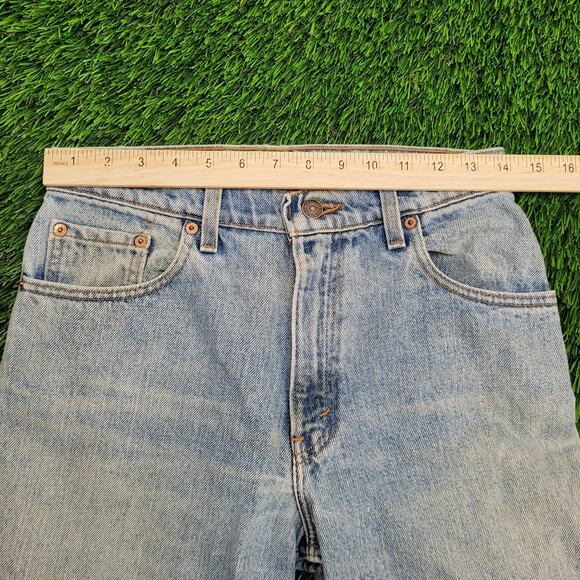 Vintage LEVIS 550 High-Waist Baggy Jeans Womens 4/5 28x31 USA Made - Picture 9 of 16
